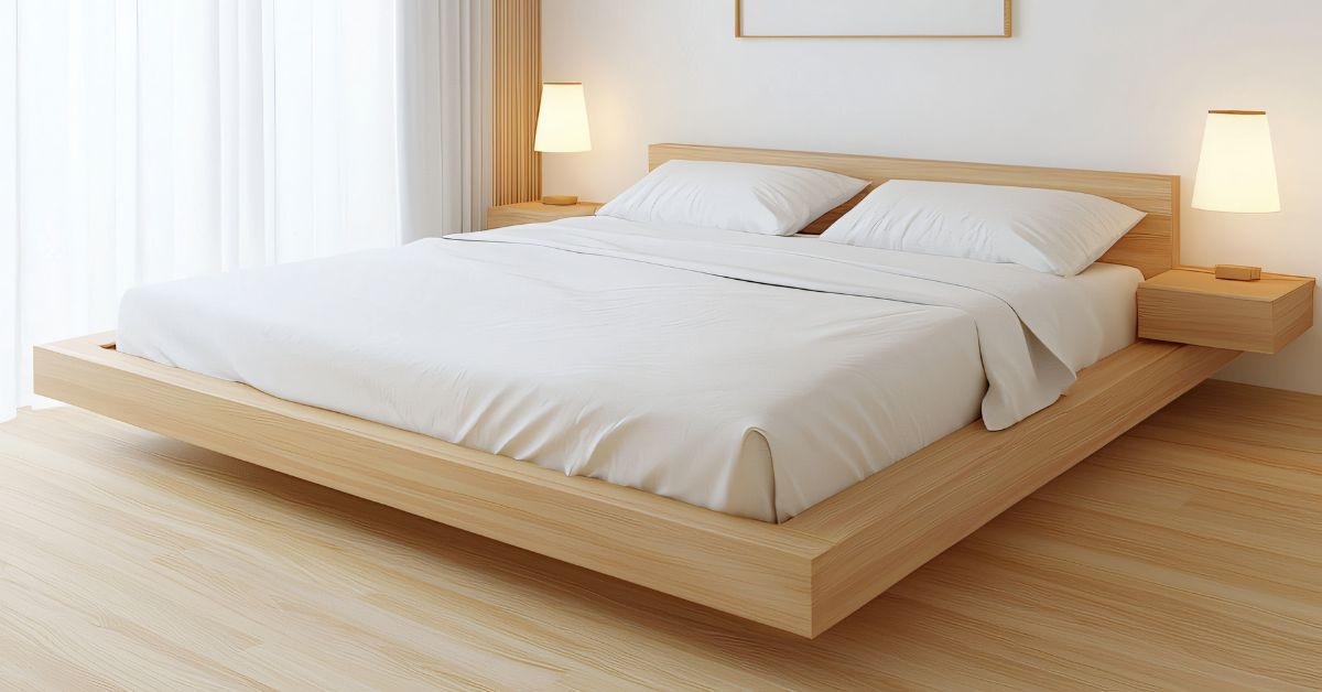 By the window, wooden living Room table with 6 chairs around